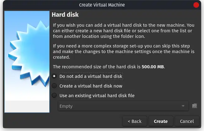 VirtualBox New VM Wizard Step - 3